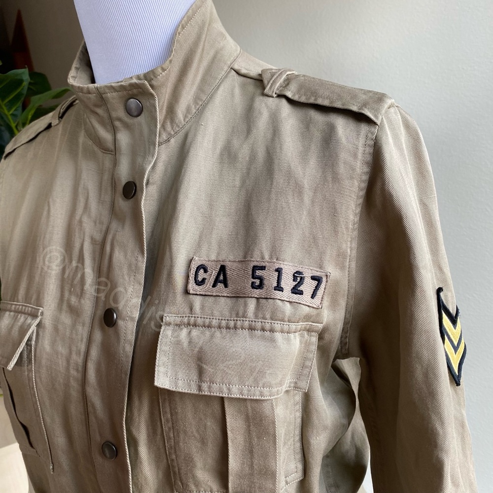 Rails Trey Jacket Light Sage Arrow Patch Military… - image 5